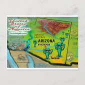Arizona USA Kaart (Voorkant)