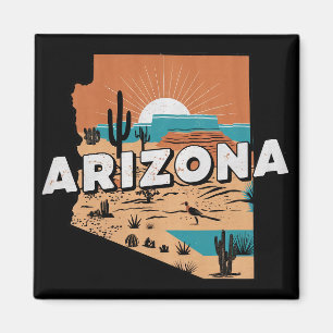  Arizona USA Kaart Magneet