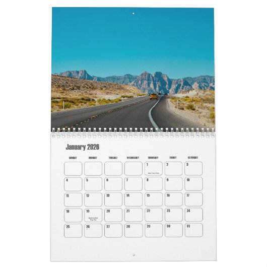 Arizona-USA Kalender (Jan 2026)