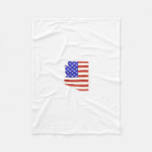 Arizona USA silhouette state map Fleece Deken (Voorkant)