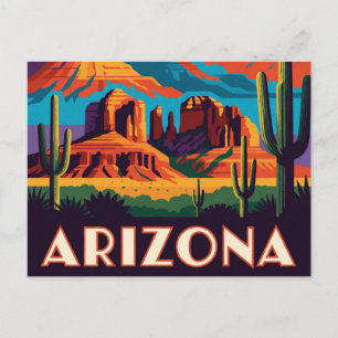 Arizona USA Sonorawoestijn en rode rots Reizen 🌵 Briefkaart