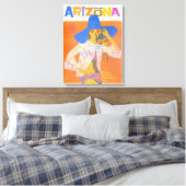  Arizona USA Travel Poster Canvas Print (Insitu (Slaapkamer))