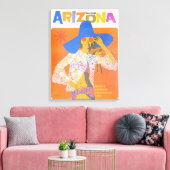  Arizona USA Travel Poster Canvas Print (Insitu (Woonkamer))