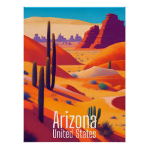 Arizona USA Woestijnprint