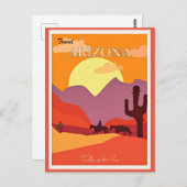 Arizona Valley van de zon Briefkaart (Voorkant / Achterkant)