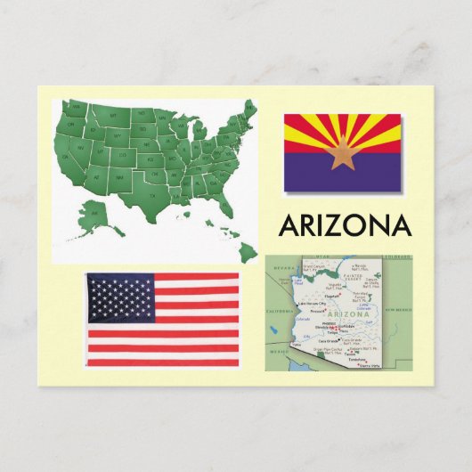 Arizona, Verenigde Staten Briefkaart (Voorkant)