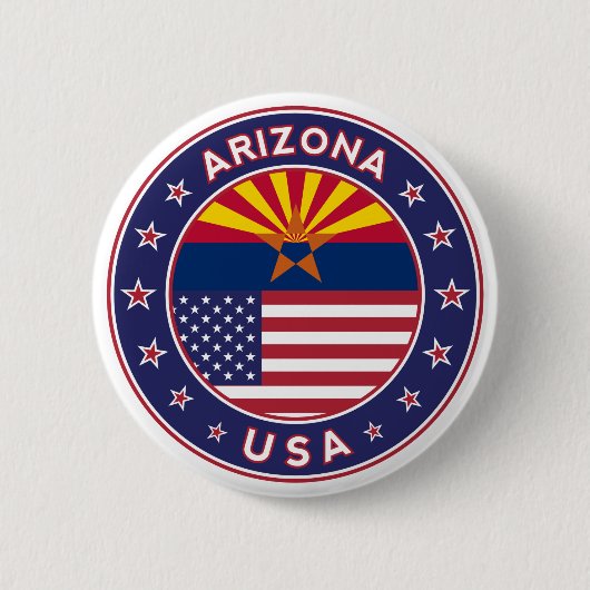 Arizona, Verenigde Staten Ronde Button 5,7 Cm (Voorkant)