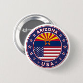 Arizona, Verenigde Staten Ronde Button 5,7 Cm (Voorkant /achterkant)