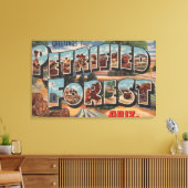 Arizona - Verhard bos - Grote letter Canvas Afdruk (Insitu (Woonkamer))
