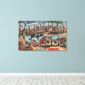 Arizona - Verhard bos - Grote letter Canvas Afdruk (Insitu (Houten vloer))