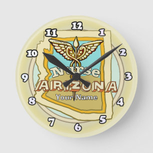 Arizona Verpleegster Caduceus Ronde Klok