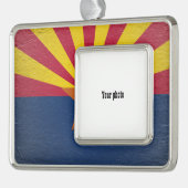 Arizona Verzilverd Omlijst Ornament (Links)