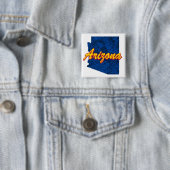 Arizona Vierkante Button 5,1 Cm (In situ)