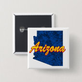 Arizona Vierkante Button 5,1 Cm (Voorkant /achterkant)