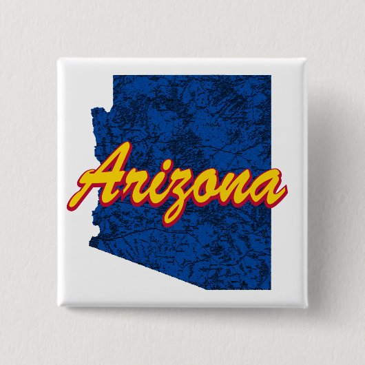 Arizona Vierkante Button 5,1 Cm (Voorkant)