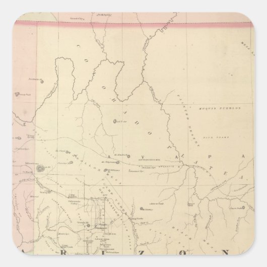 Arizona Vierkante Sticker (Voorkant)