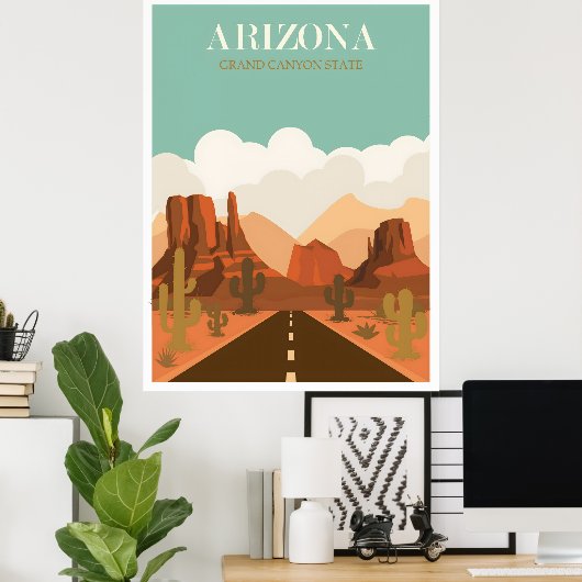 Arizona vintage poster (Thuiskantoor)