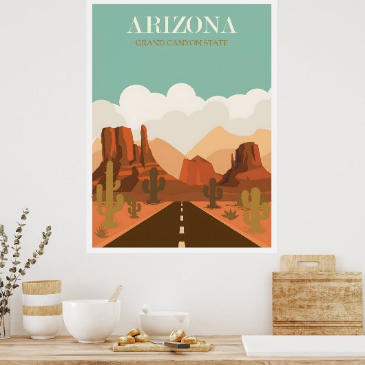 Arizona vintage poster (Keuken)