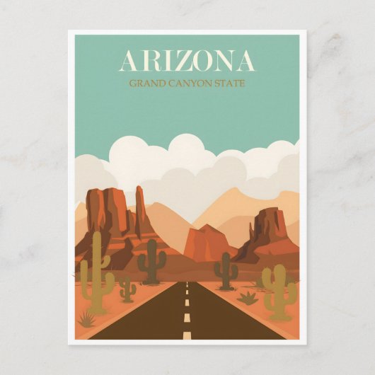 Arizona vintage poster briefkaart (Voorkant)
