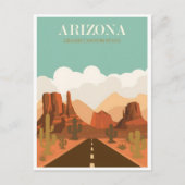 Arizona vintage poster feestdagenkaart (Voorkant)