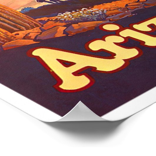 Arizona vintage-poster poster (Hoek)