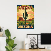 Arizona Vintage Reisontwerp Poster (Thuiskantoor)
