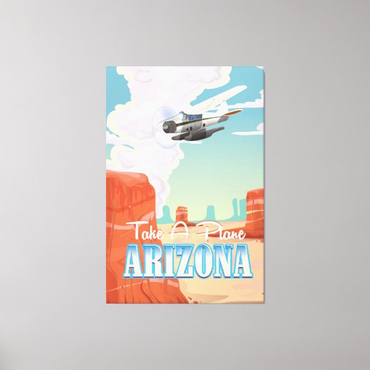 Arizona vintage reisposter canvas afdruk (Voorkant)