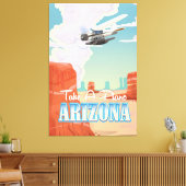 Arizona vintage reisposter canvas afdruk (Insitu (Woonkamer))
