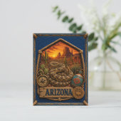 Arizona Vintage Reizen Briefkaart (Staand voorkant)