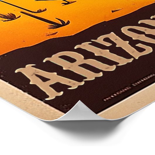 Arizona Vintage Travel Art Poster (Hoek)