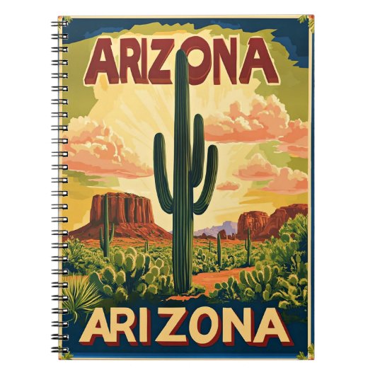 Arizona Vintage Travel Design Notitieboek (Voorkant)