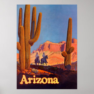 Arizona Vintage Travel Poster