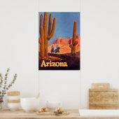Arizona Vintage Travel Poster (Keuken)
