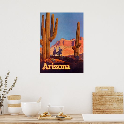 Arizona Vintage Travel Poster (Keuken)