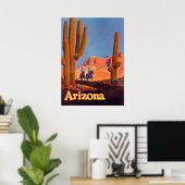 Arizona Vintage Travel Poster (Thuiskantoor)