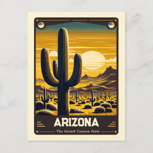 Arizona   Vintage van patriottische spirit Briefkaart