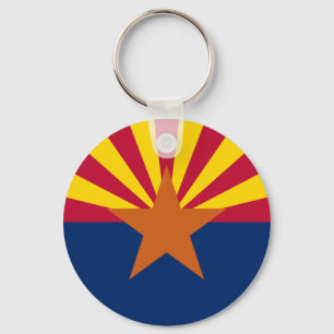 Arizona Vlag, Amerika De Koperstaat Sleutelhanger