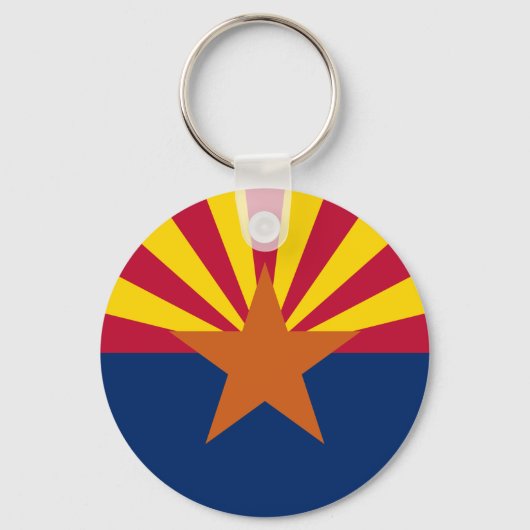Arizona Vlag, Amerika De Koperstaat Sleutelhanger (Voorkant)