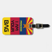 Arizona Vlag & Amerika Staten, Verenigde Staten /G Bagagelabel (Voorkant horizontaal)