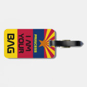 Arizona Vlag & Amerika Staten, Verenigde Staten /G Bagagelabel (Achterkant horizontaal)