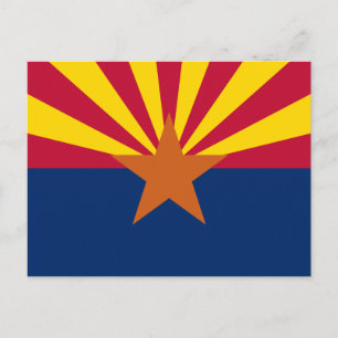 Arizona Vlag Ansichtkaart Briefkaart