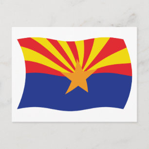 Arizona Vlag Ansichtkaart Briefkaart