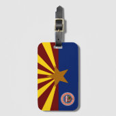 Arizona vlag bagagelabel (Voorkant (verticaal))