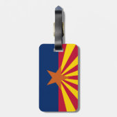 Arizona vlag bagagelabel (Achterkant verticaal)