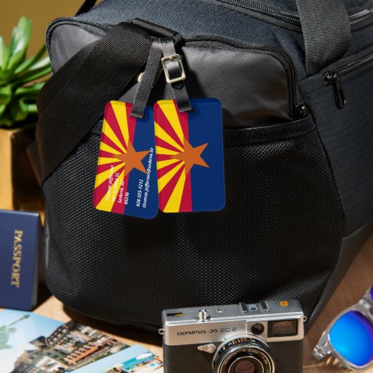 Arizona vlag bagagelabel (Voorkant /achterkant)