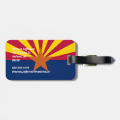 Arizona vlag bagagelabel (Achterkant horizontaal)