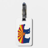 Arizona Vlag Beer Bagagelabel (Achterkant verticaal)