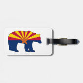 Arizona Vlag Beer Bagagelabel (Achterkant horizontaal)