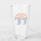 Arizona Vlag Beer Glas (Achterkant)