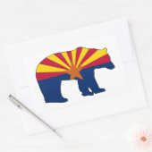 Arizona Vlag Beer Rechthoekige Sticker (Envelop)